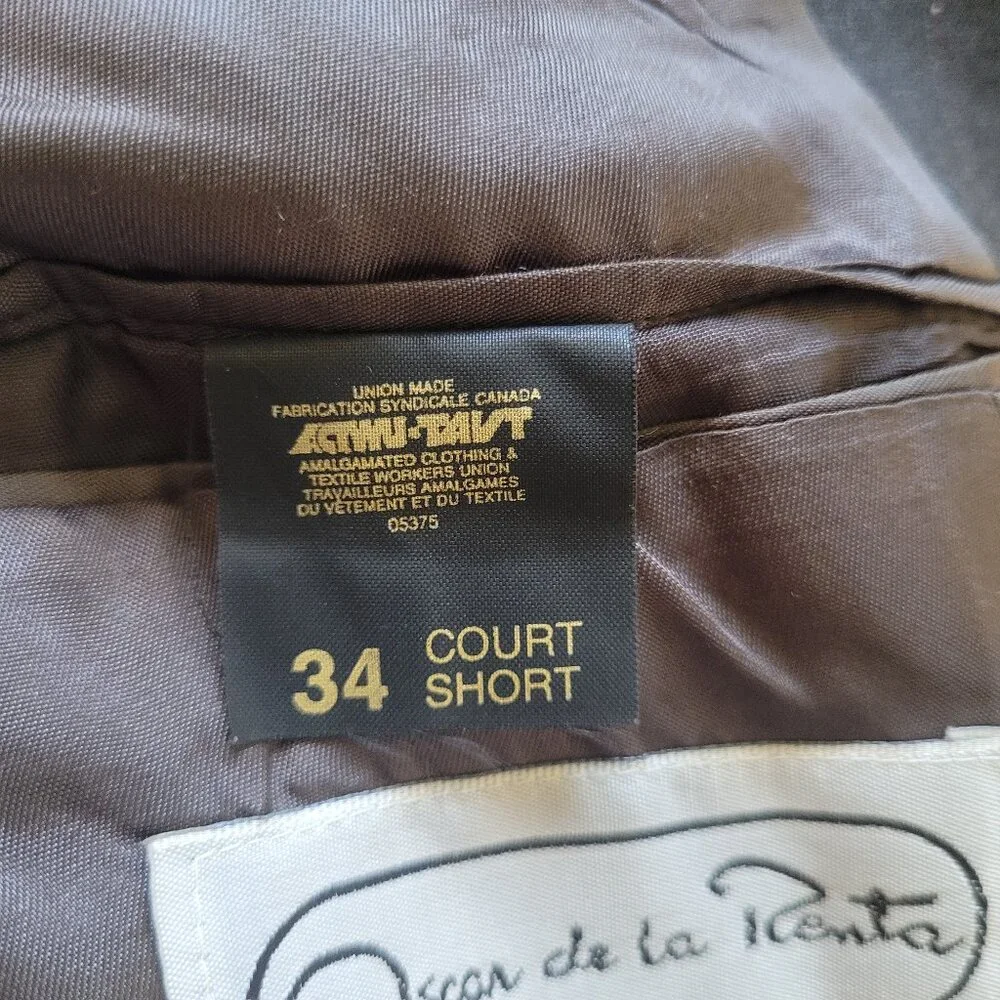 Vintage Wool Oscar De La Renta Blazer, 34 Short - Picture 6 of 12